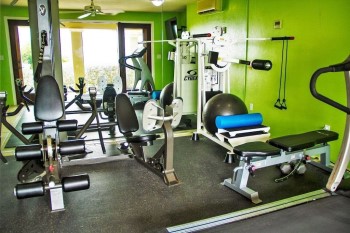 St Croix vacation rental Yacht Haven gym