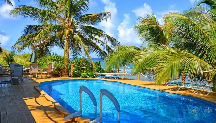 st croix small hotel beachfront pool