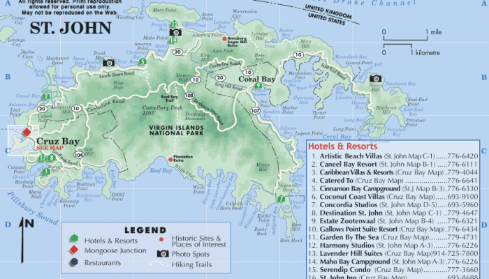st john map virgin islands