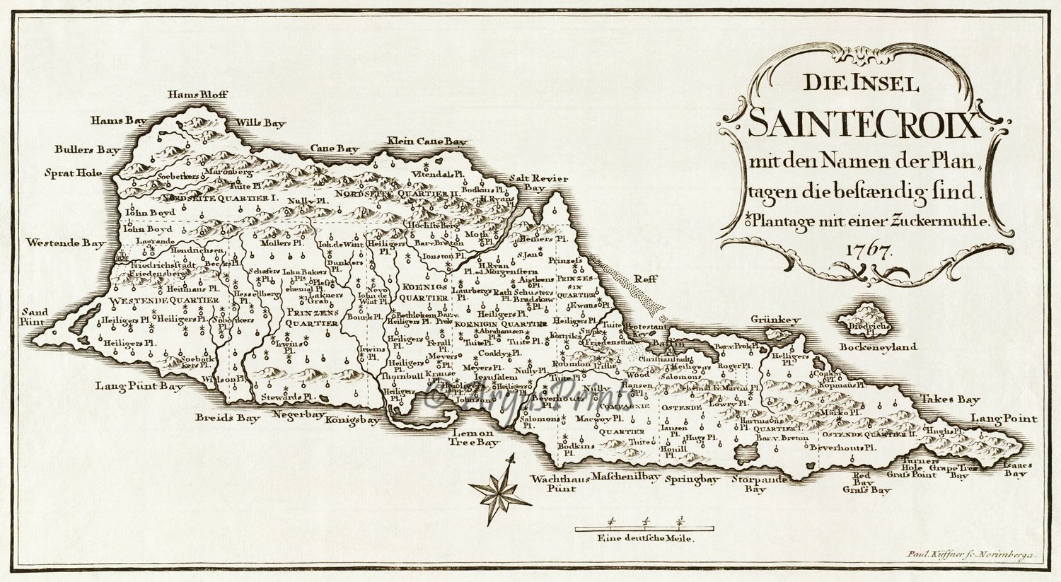 old st croix map