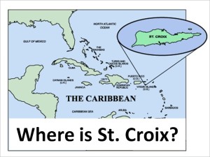 where is st croix usvi located carribean