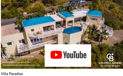 Youtube video on Villa Paradiso St Croix Virgin Islands