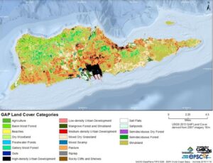 map of landcover in St Croix