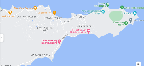 South Shore St Croix USVI villa map
