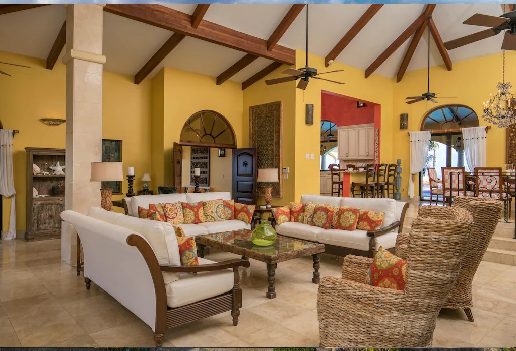 Polaris Pointe St Croix vacation rental luxury living room