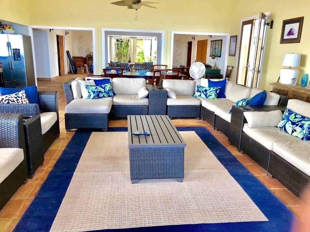 Sea View Play St Croix rental living room