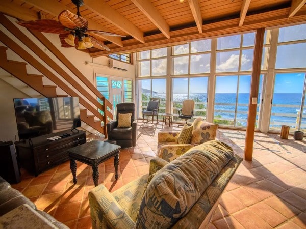 AirBnB St. Croix Grapetree houses to rent- Sapala sea view