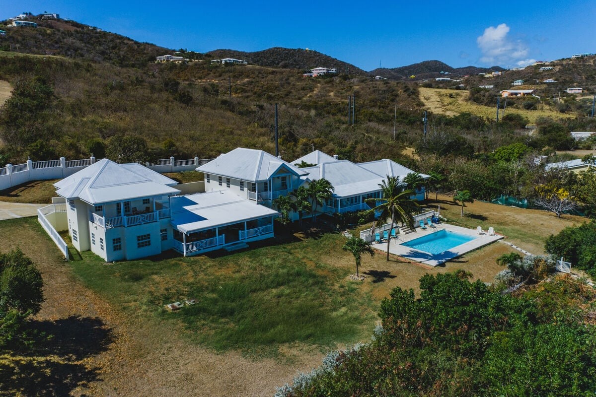 The Beach House St Croix air view