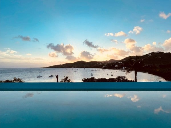 Airbnb St Croix east end Island Time villa sea view