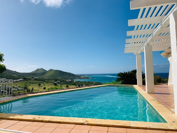 Airbnb St Croix east end la Belle Aurora pool and seaview