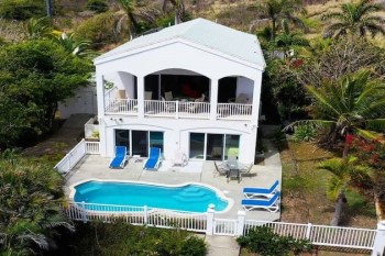 Hibiscus St Croix Airbnb oceanfront pool