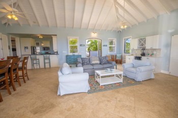 Airbnb St Croix Christiansted Blue Paradise living room