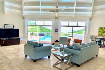 Airbnb St Croix east end Hidden Valley Villa interior