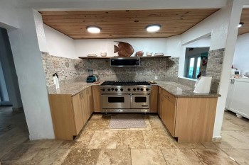 Airbnb St. Croix with pool Northstar Beach House kitchen