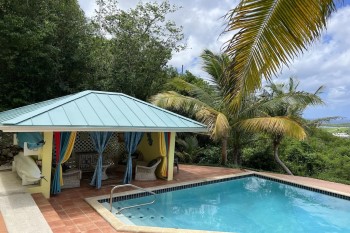 HomeToGo Cane Bay St Croix Sunflower Villa pool with oceanview