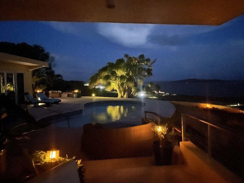 Tranquility Estate St Croix at night