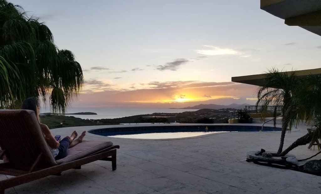 Tranquility Estate St Croix sunset