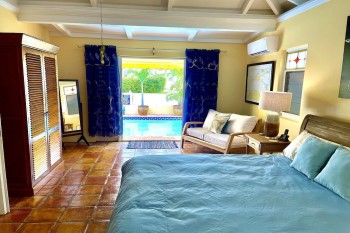 VRBO Villa Madeleine St Croix Lower Latitudes bedroom pool view