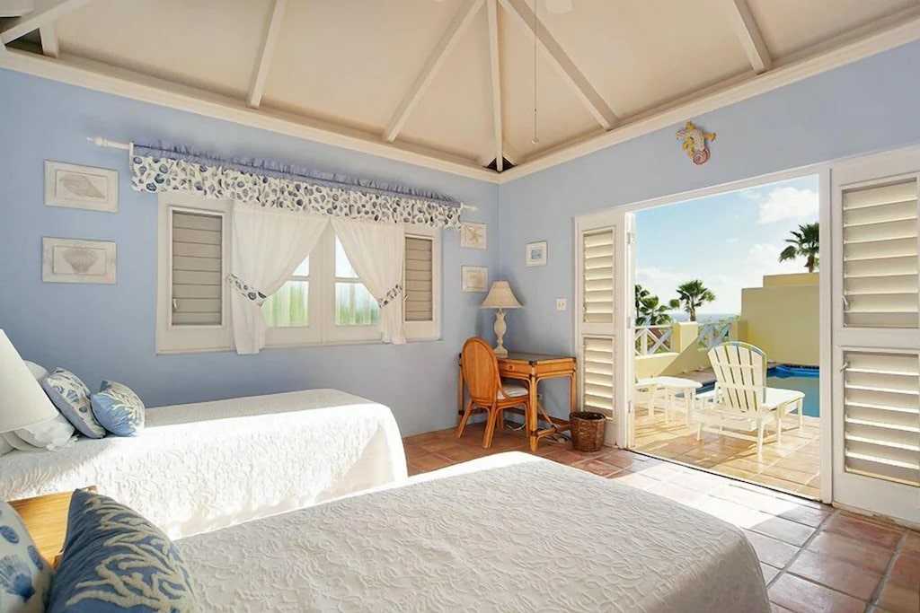 Villa Madeleine St Croix Blue Thalassa bedroom