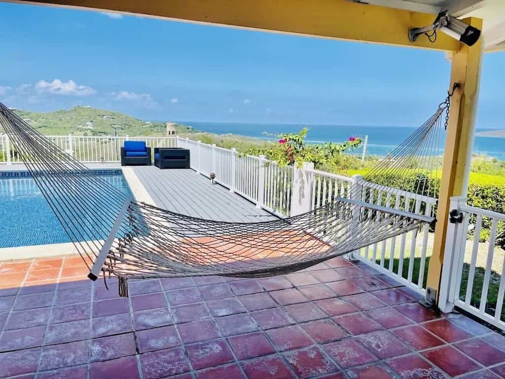 Villa Panorama St Croix USVI vacation rental hammock