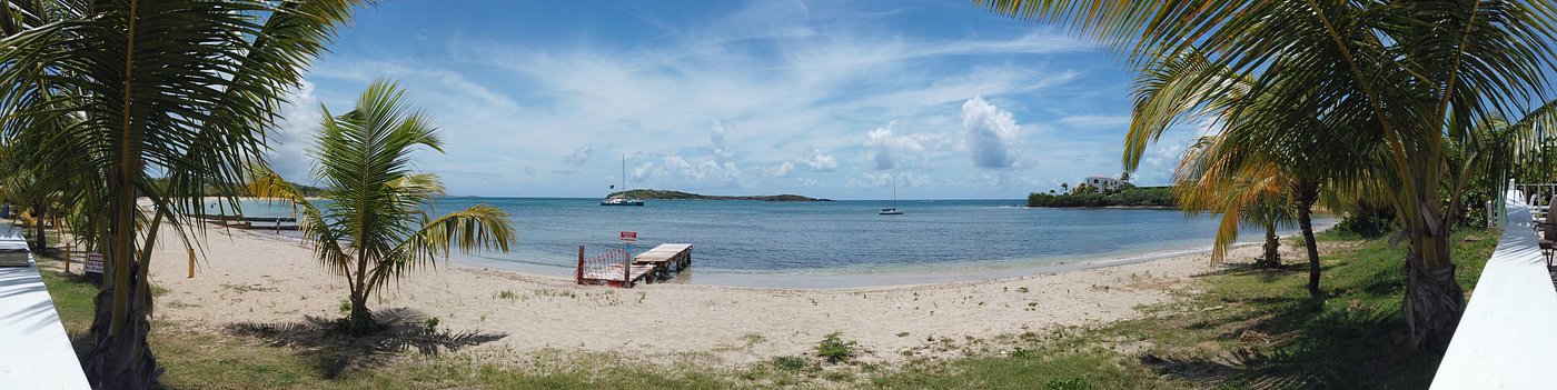 wide angle photo of Bungalows on the Bay St. Croix