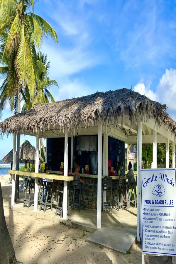 Gentle Winds St Croix beach shack sunny