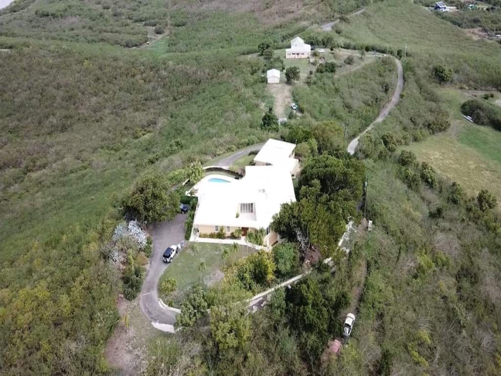 Tranquility Estate St Croix drone view