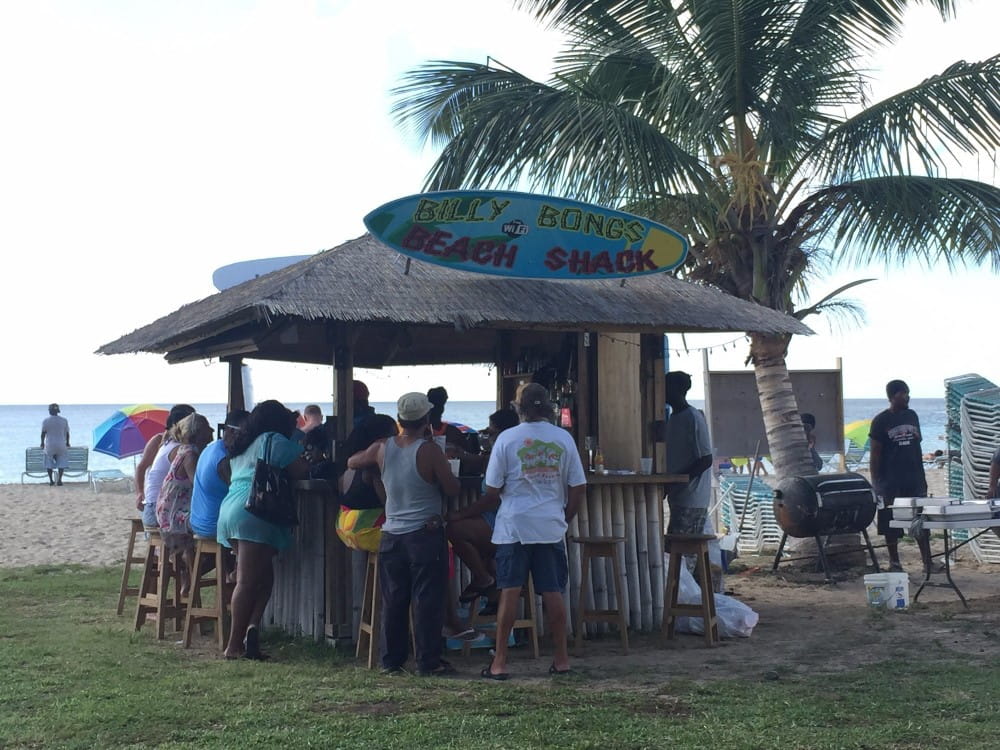 beach snack shack at Paradise Beach St Croix