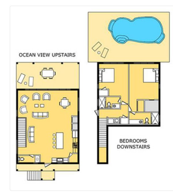 Hibiscus Beach House St. Croix floor plan