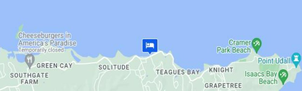 Paradise Found St Croix villa location on map