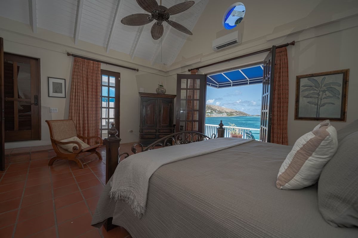 Rainbow Cove St Croix bedroom with view