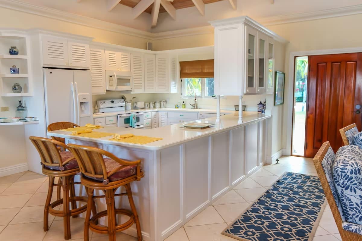 Two Palms St Croix villa kitchen
