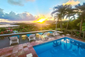 Villa Yellow Coconut St Croix sunrise