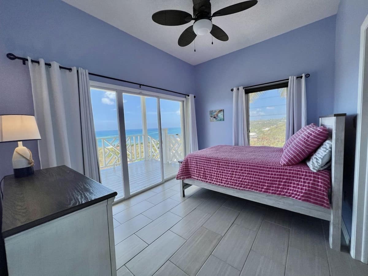 Whispering Palms St Croix bedroom with seaviews
