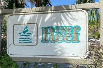 Reef Condo rentals St Croix entrance sign USVI condo rentals