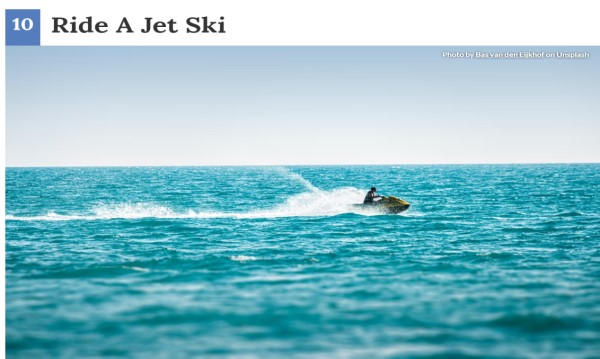 riding jet ski in St Croix top 10 things to do