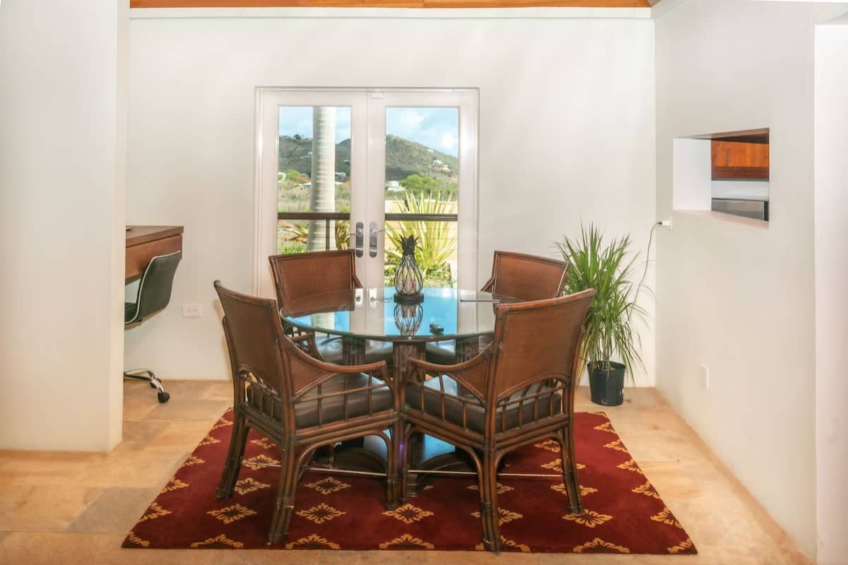 OliVilla St Croix vacation rental 2024 dining table