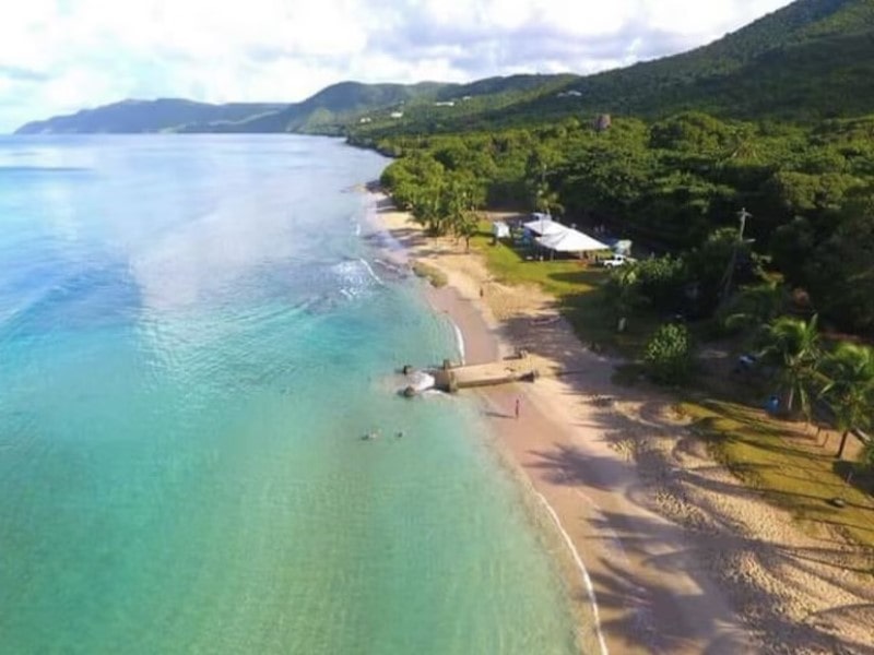 drone view cane bay st croix