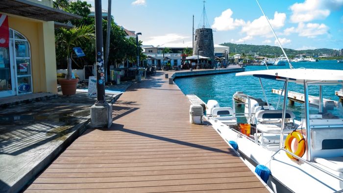 Christiansted harborfront boardwalk