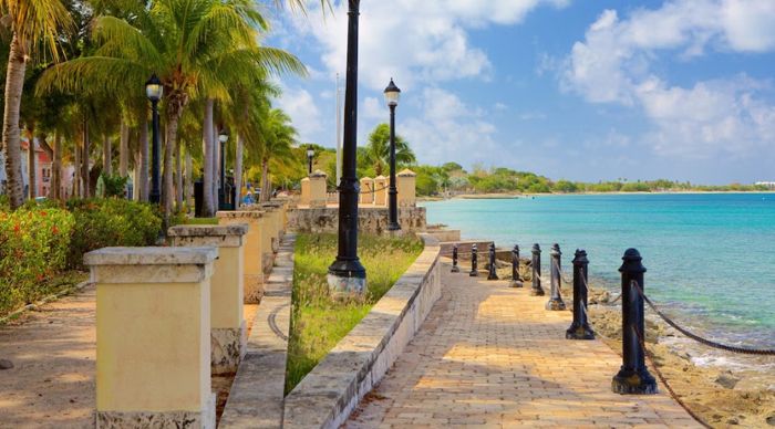 Frederiksted waterfront at noon, St. Croix USVI