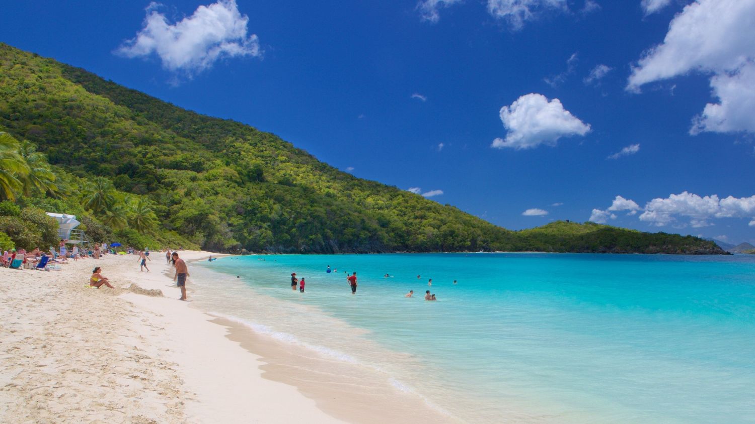 Trunk Bay St. John pristine beach white sand turquoise water