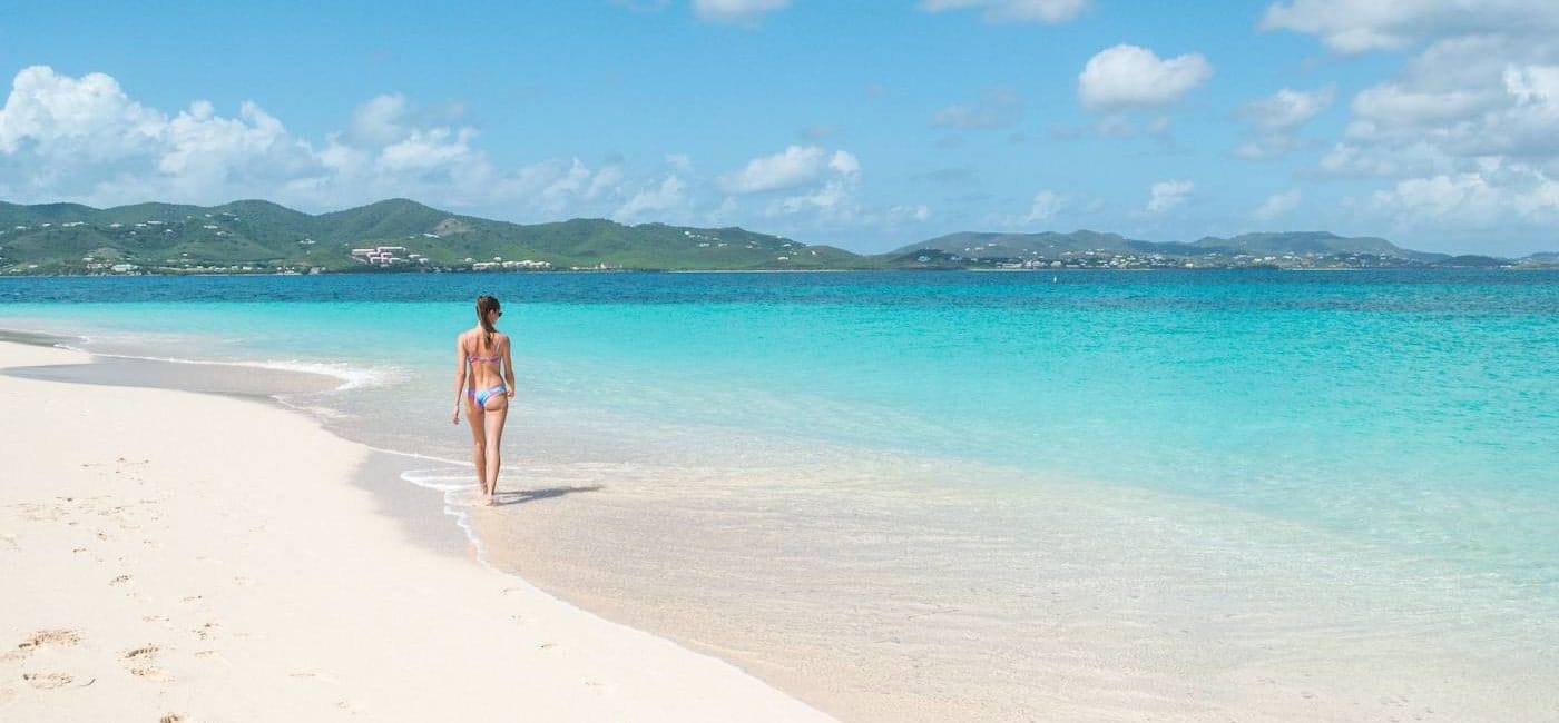 St. Croix beach calm weather during winter season