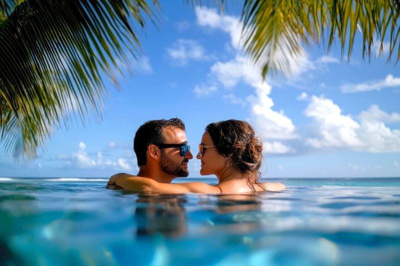 Ocean view from a private villa in St Croix ideal for a honeymoon